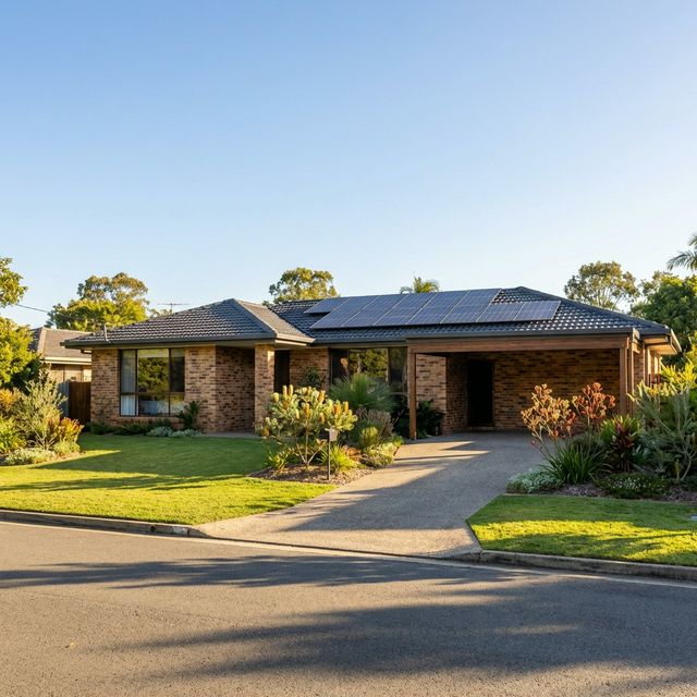 Beautiful homes in Aspley with solar panels
