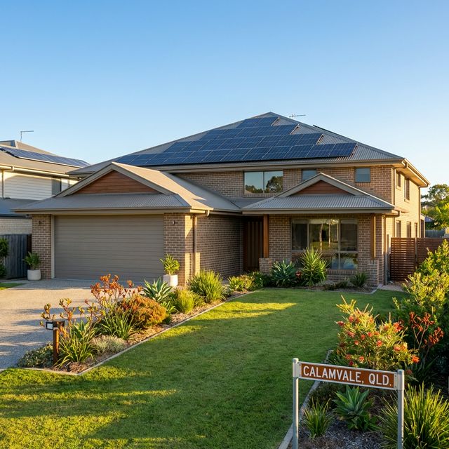 Beautiful homes in Calamvale with solar panels